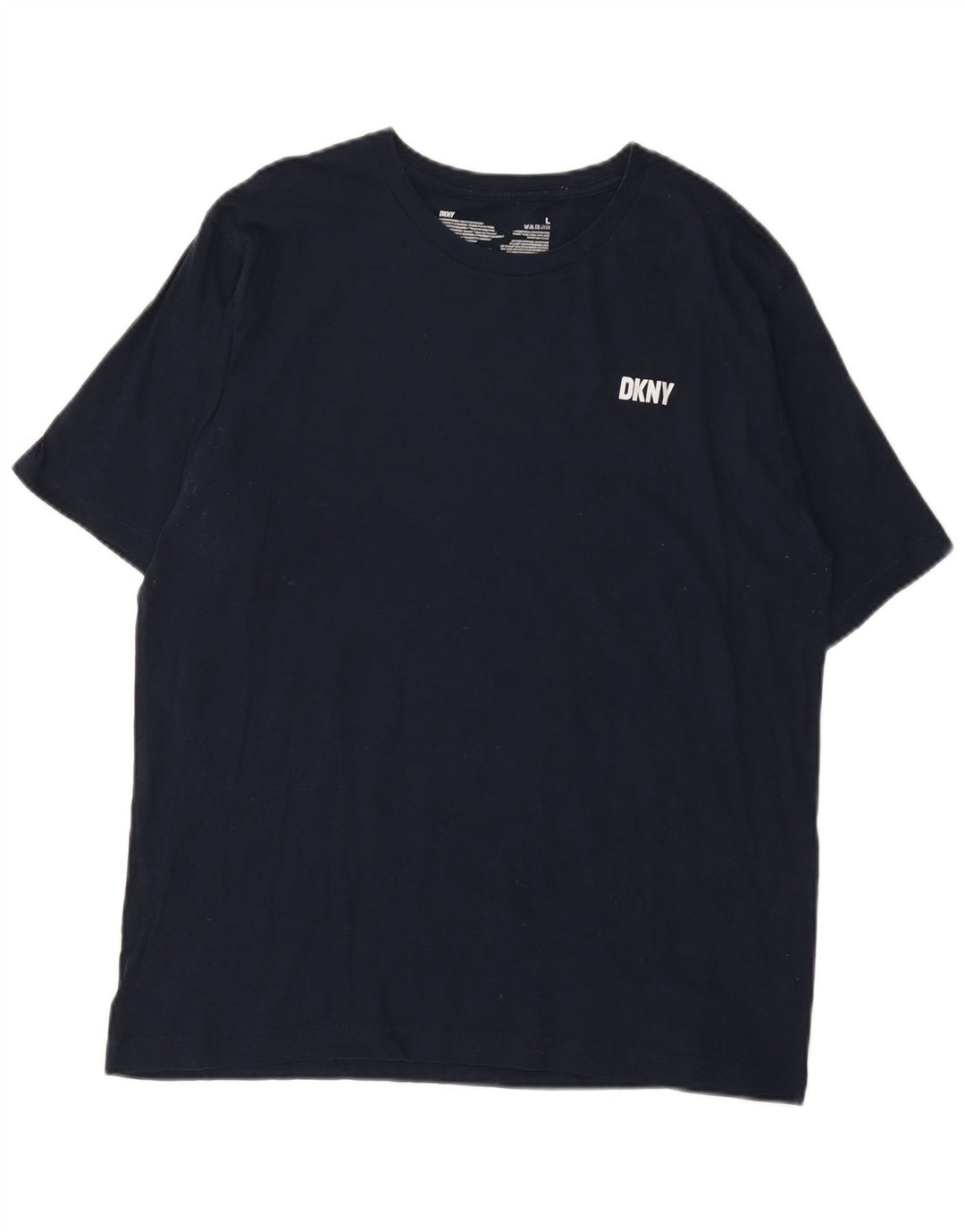 Camiseta masculina Dkny Top grande algodão azul marinho