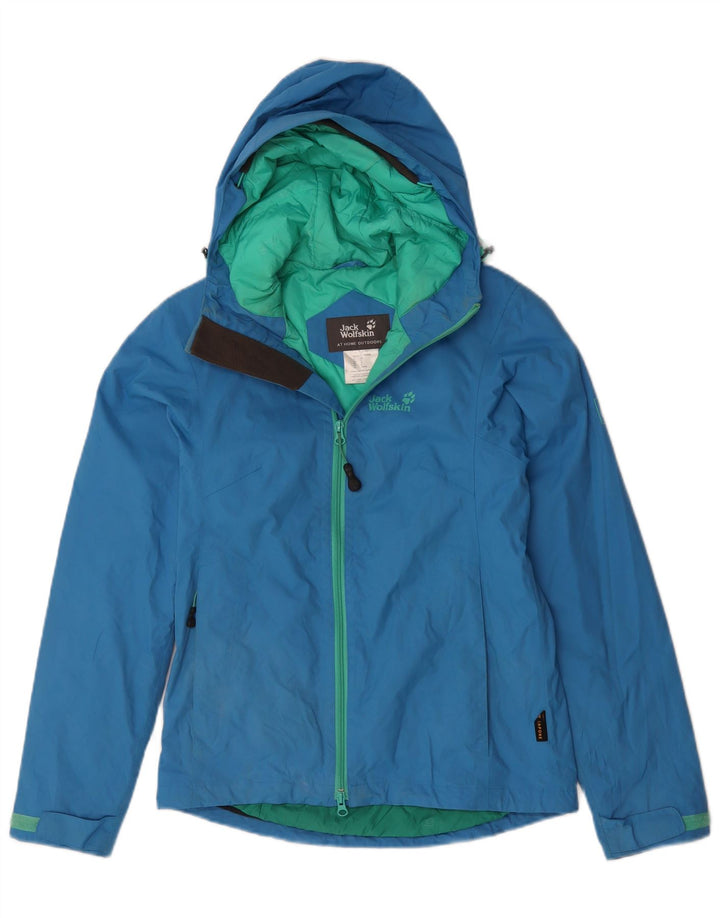 Jaqueta corta-vento feminina JACK WOLFSKIN Reino Unido 8 pequena azul poliamida