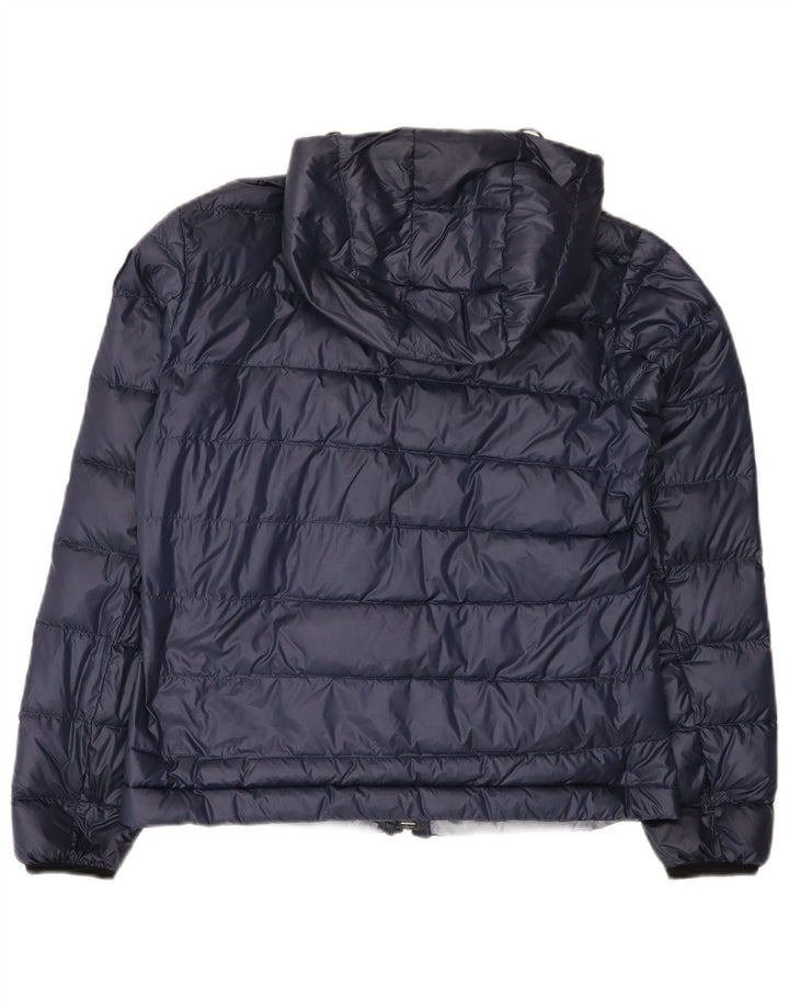 Jaqueta feminina acolchoada com capuz Blauer UK 16 grande azul marinho poliamida
