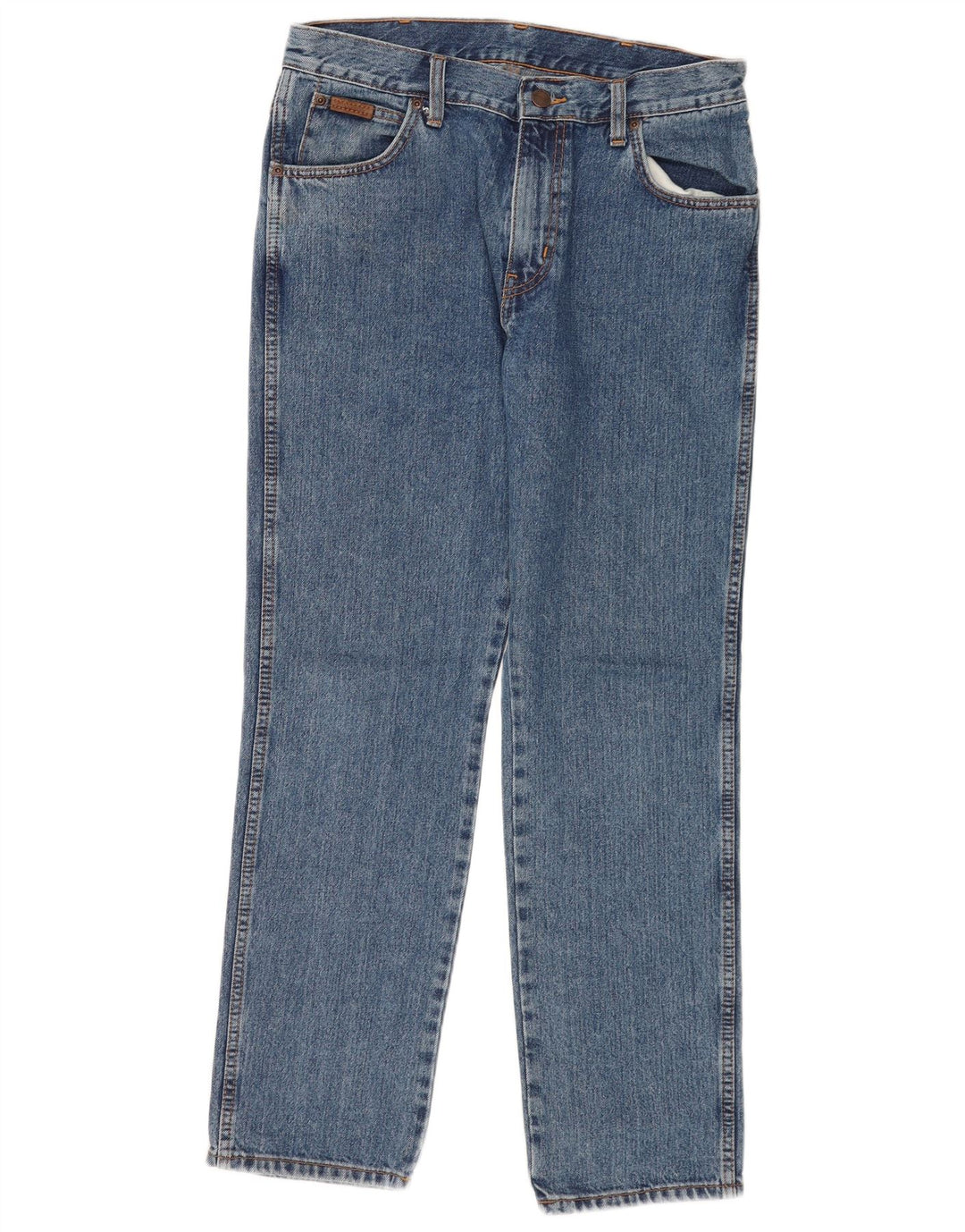 Wrangler Masculino Texas Straight Jeans W32 L30 Azul Algodão