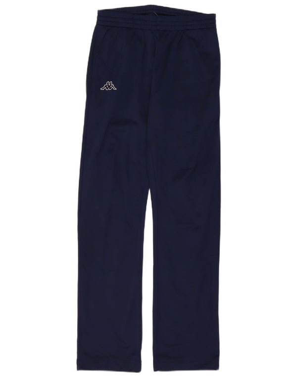 Calça de treino masculina Kappa pequena azul marinho poliéster