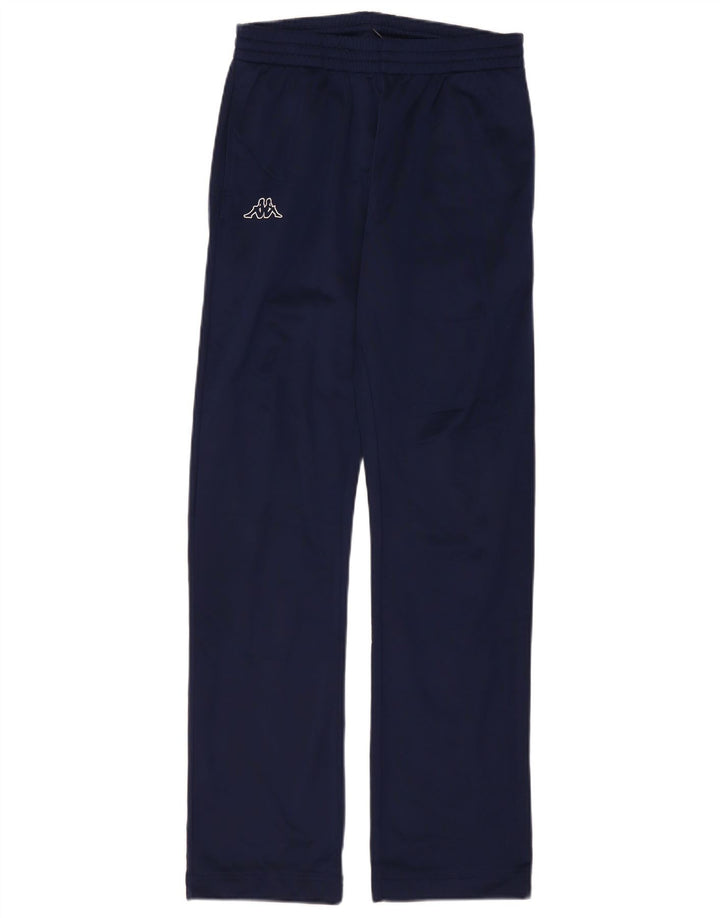 Calça de treino masculina Kappa pequena azul marinho poliéster