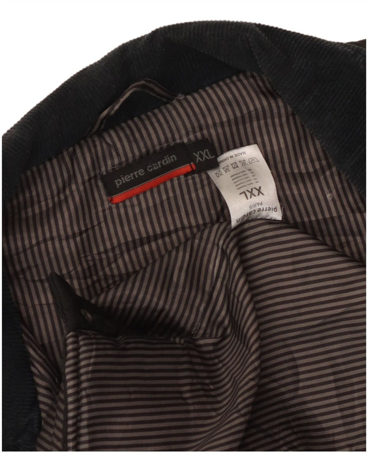 Jaqueta acolchoada masculina PIERRE CARDIN UK 44 2XL poliéster preto