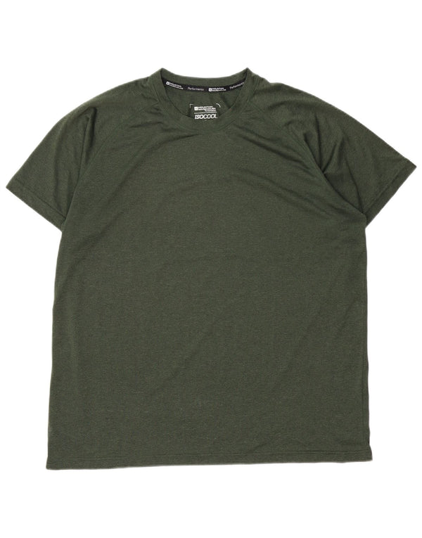 Camiseta Mountain Warehouse masculina IsoCool Top XL verde