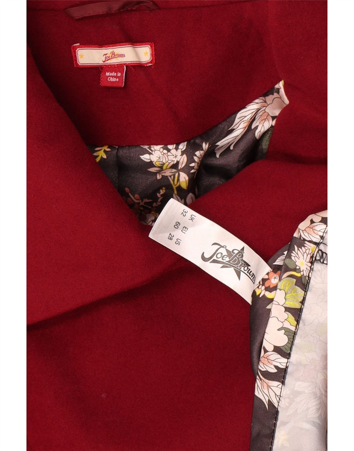 Sobretudo oversized feminino Joe Browns UK 22 3XL poliéster vermelho