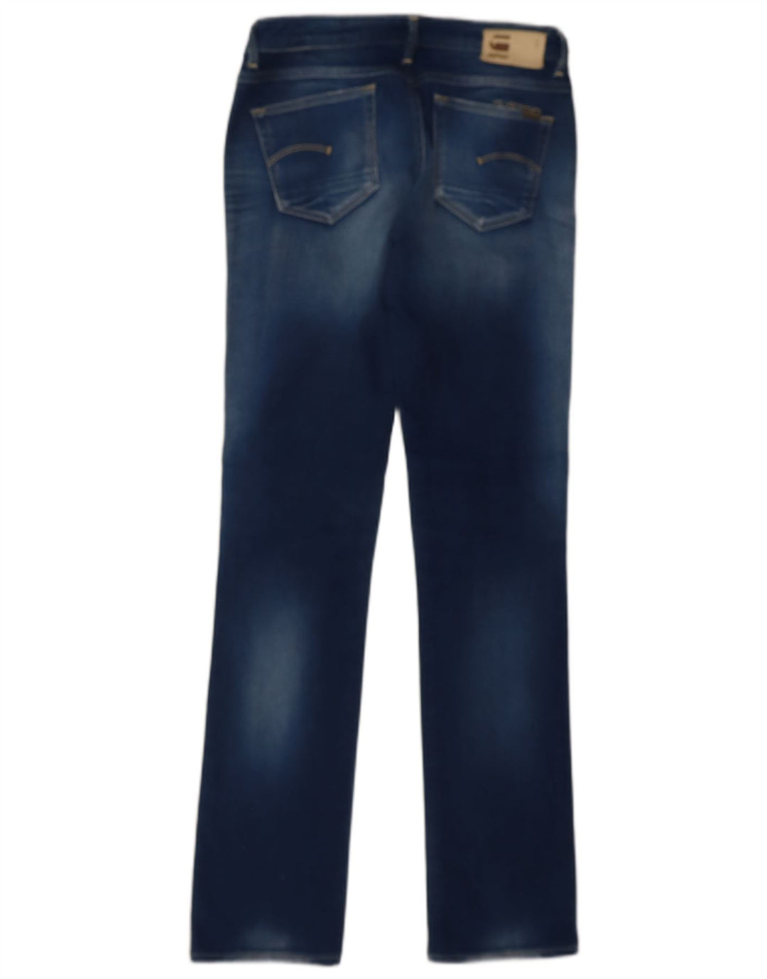 Jeans retos femininos G-STAR W27 L32 algodão azul