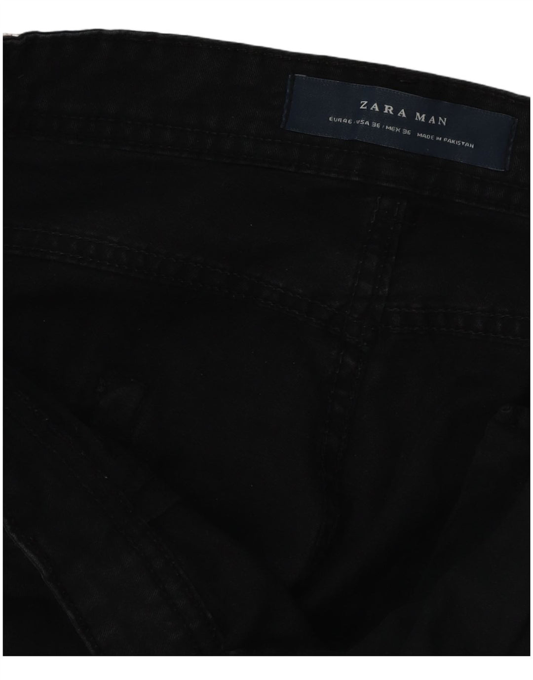 Zara Mens Slim Jeans EU 46 XL W36 L31 Preto