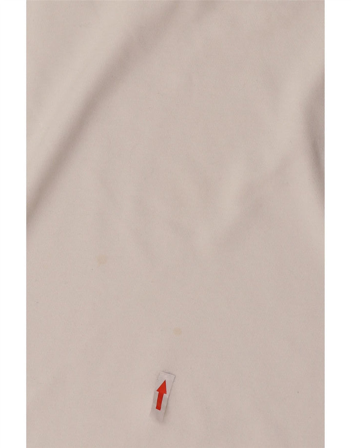Nike Mens Camiseta Top Médio Algodão Branco