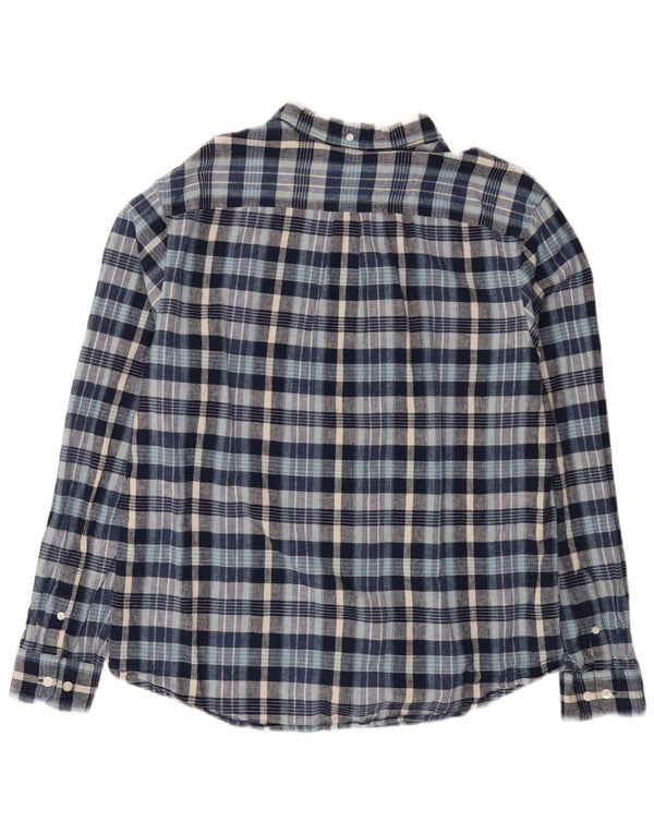 Camisa masculina Penguin Heritage Slim Fit 2XL linho xadrez azul