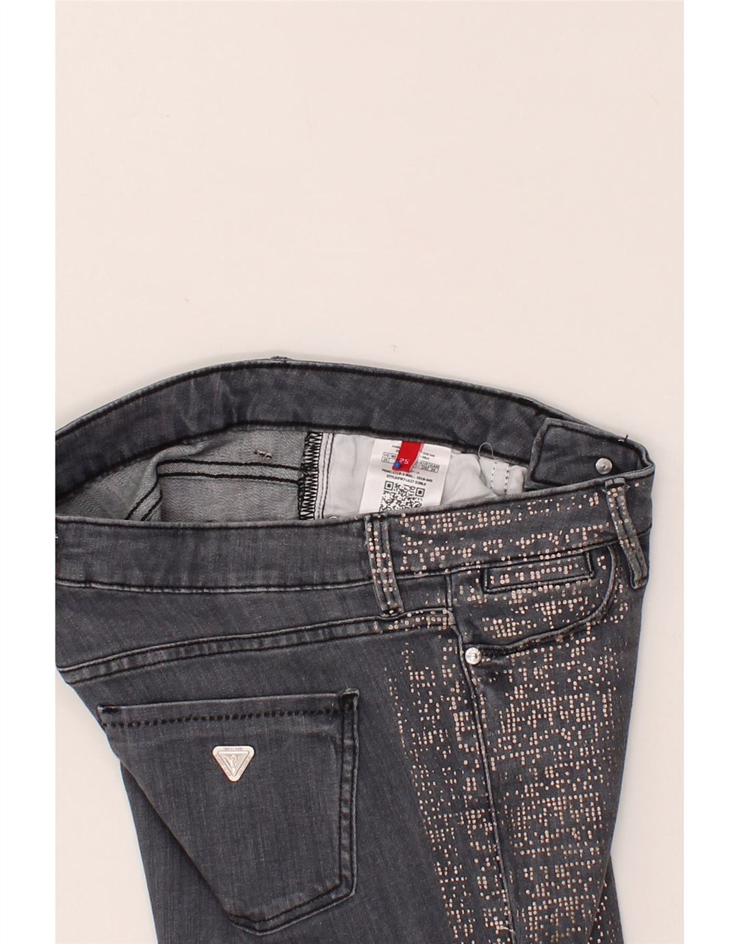 GUESS Womens Skinny Jeans  W25 L31 Grey Cotton Vintage Guess and Second-Hand Guess from Messina Hembry 