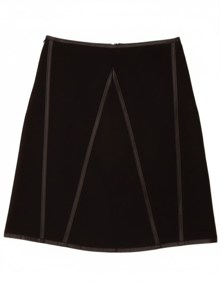 Saia evasê feminina VINTAGE W28 médio preto