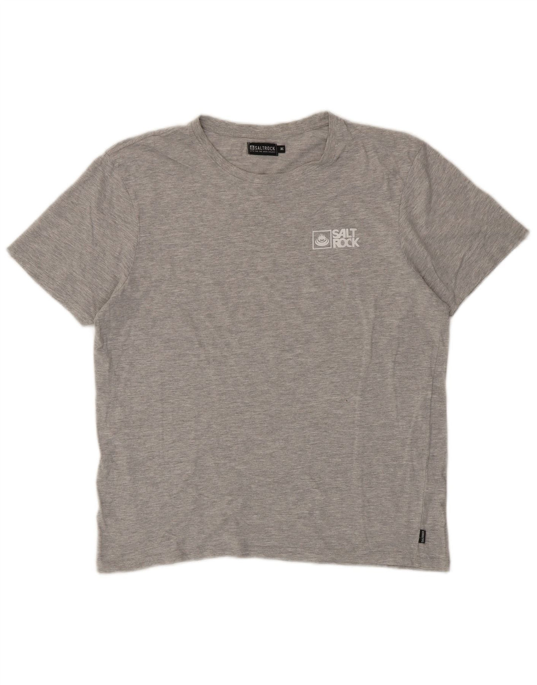 Camiseta masculina Saltrock Top algodão cinza médio