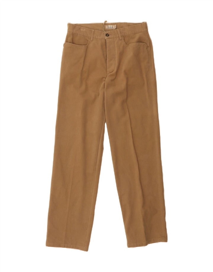 RIFLE Mens Straight Casual Trousers W32 L32 Brown Cotton Vintage Rifle and Second-Hand Rifle from Messina Hembry 