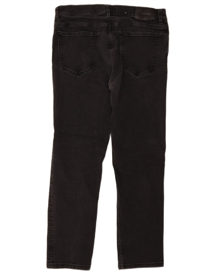 Trussardi Mens Slim Jeans W34 L28 Algodão Cinza