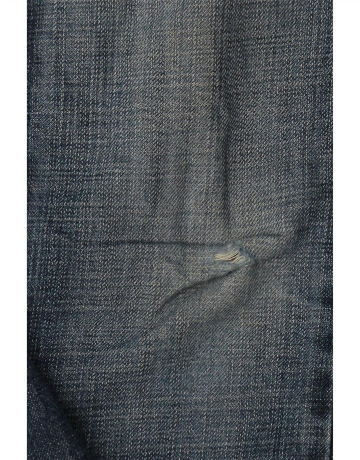 Jeans retos femininos Levi's W30 L30 algodão azul marinho