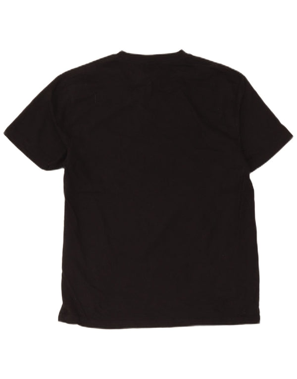 Diesel Camiseta Masculina Graphic Top Médio Preto