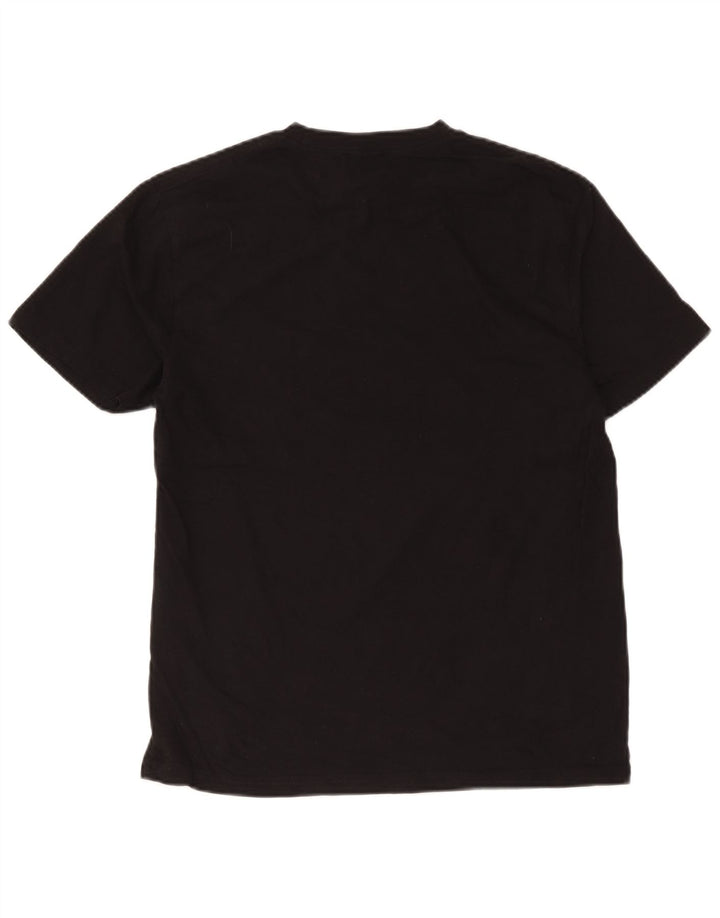 Diesel Camiseta Masculina Graphic Top Médio Preto