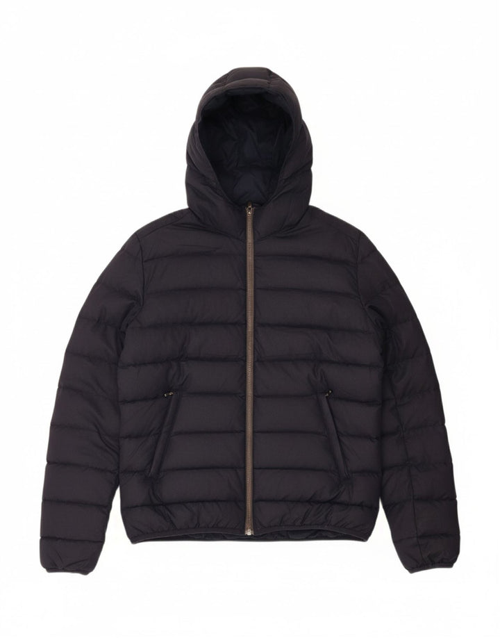Jaqueta acolchoada com capuz feminino COLMAR IT 48 XL azul marinho