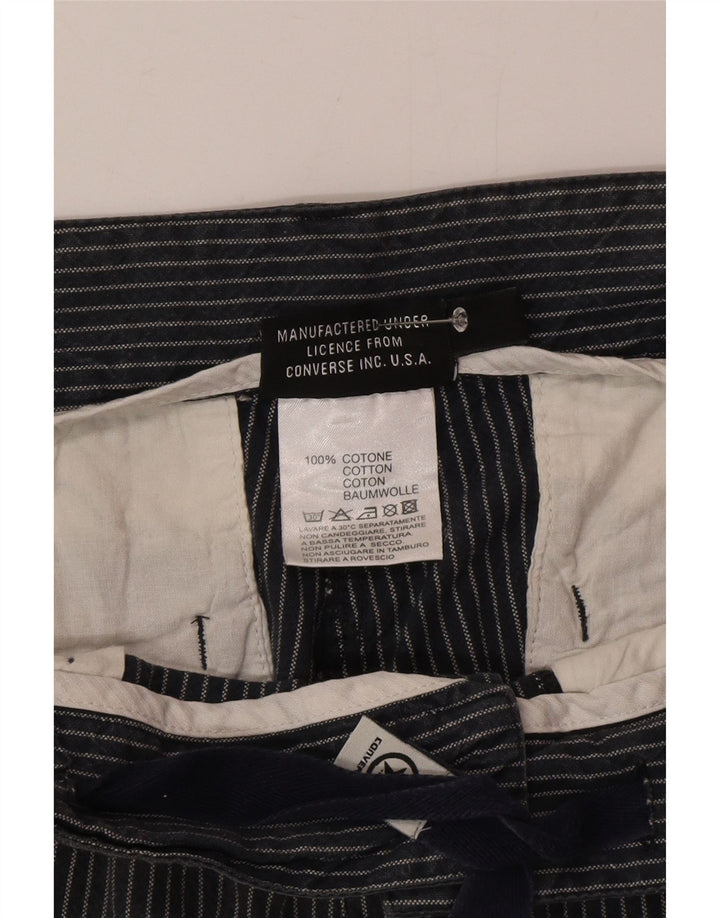 Shorts Chino Masculino Converse Médio W32 Algodão Listrado Cinza