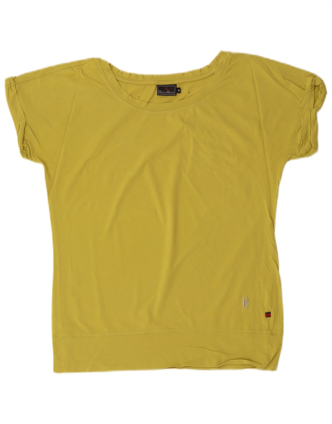 Camiseta feminina CONTE OF FLORENCE UK 14 algodão cáqui médio