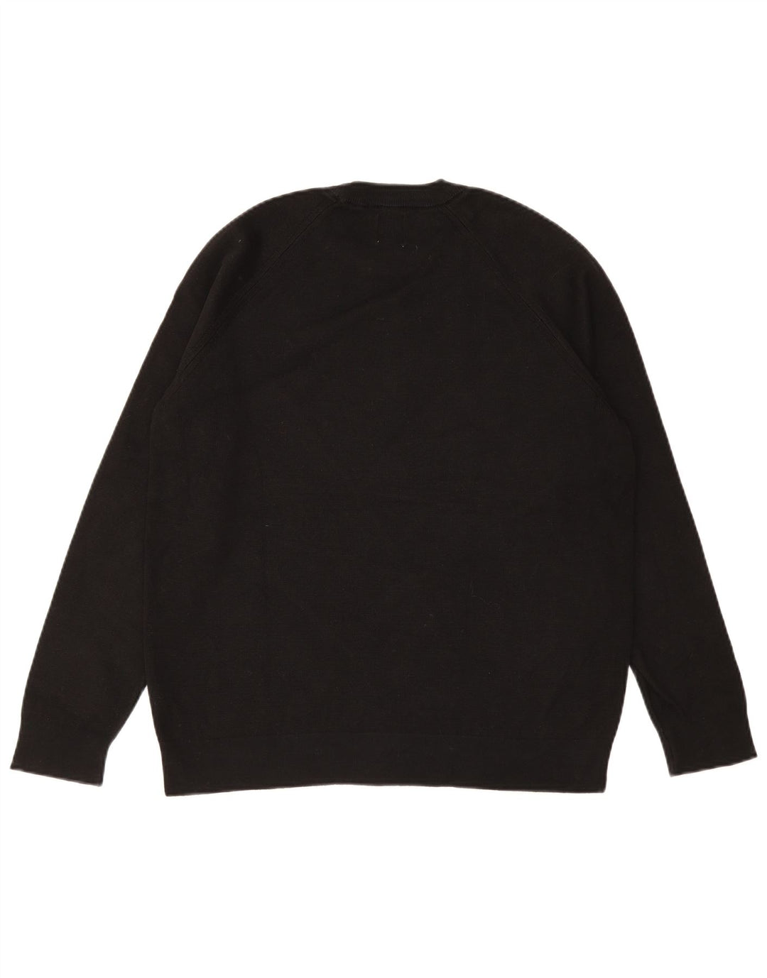 Suéter masculino ZARA com gola redonda, algodão preto médio