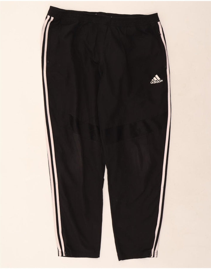 Adidas Mens Climalite Calças de treino 2XL poliéster preto