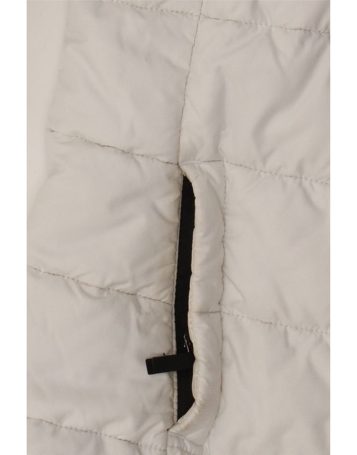 Jaqueta acolchoada com capuz feminina The North Face UK 10 Small White Colourblock
