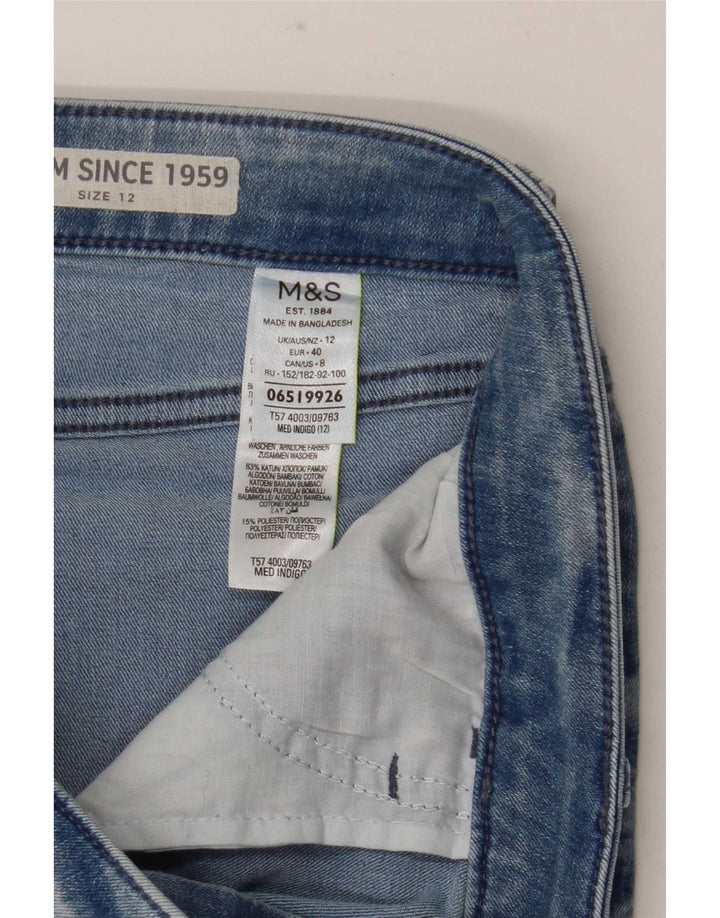 Shorts jeans feminino Marks & Spencer UK 12 médio W31 algodão azul