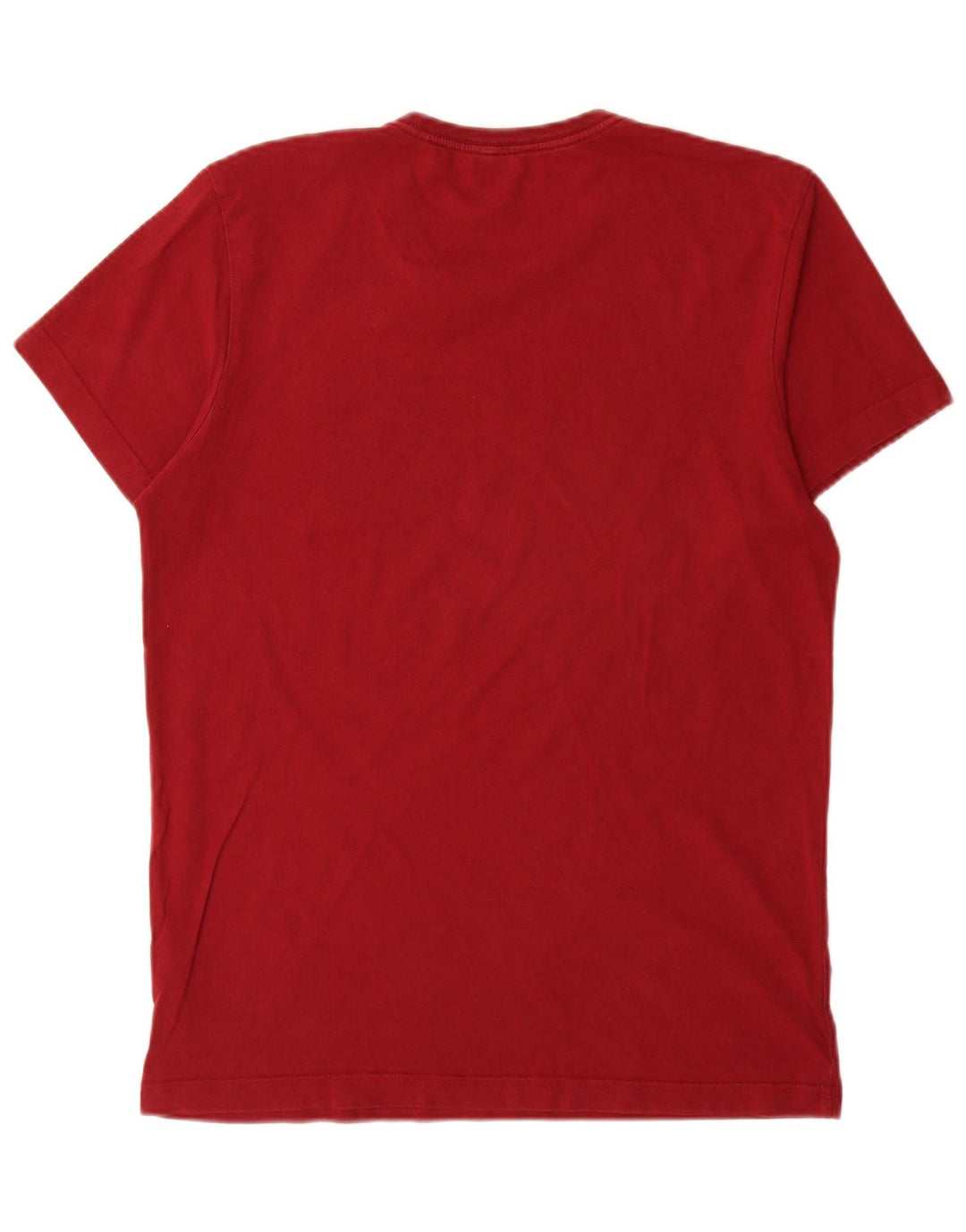 Adidas Mens Graphic T-Shirt Top Médio Algodão Vermelho