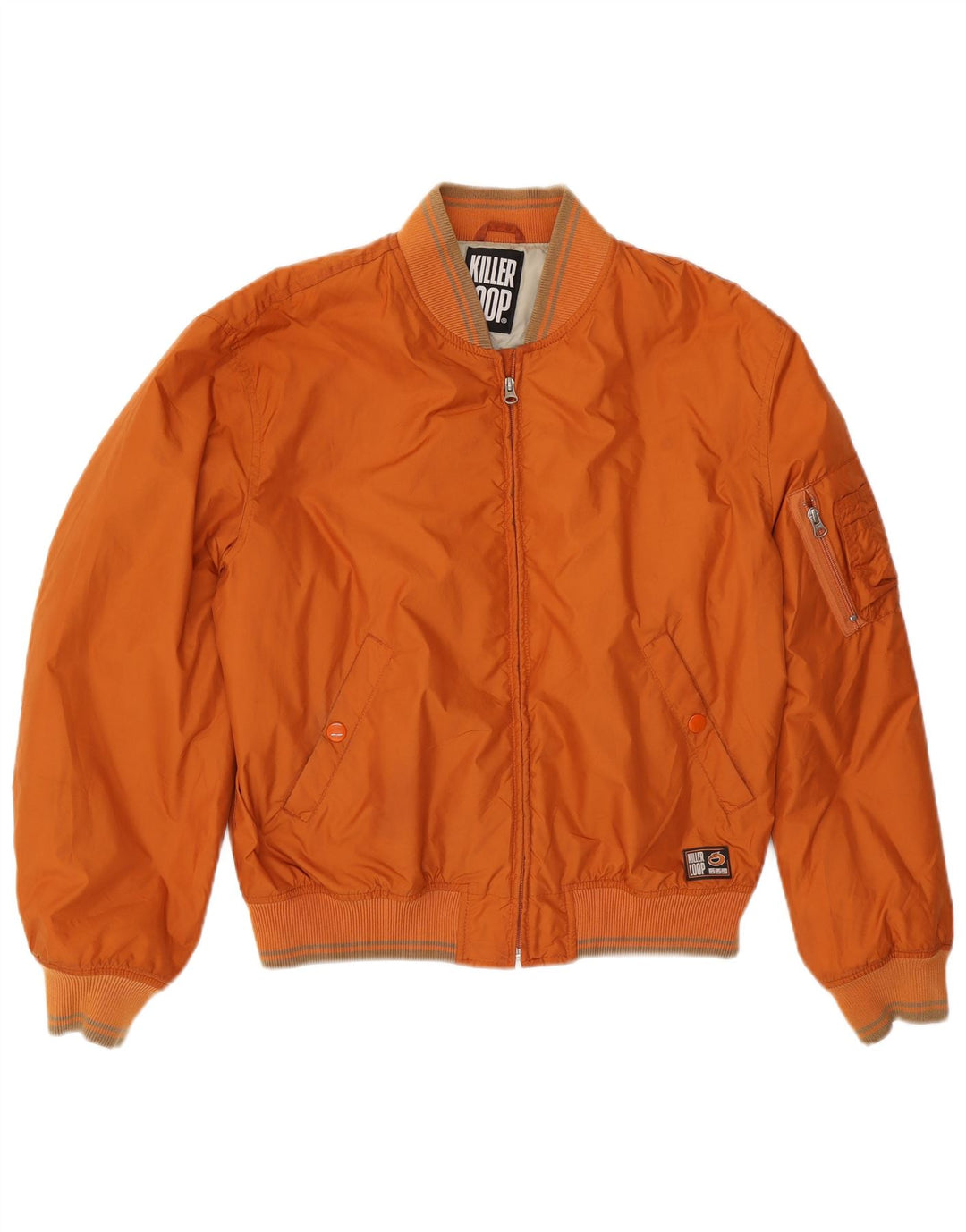Jaqueta bomber masculina Killer Loop UK 40 grande poliamida laranja