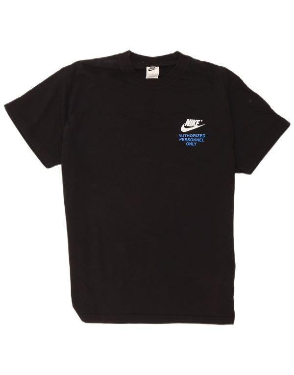 Camiseta Nike masculina gráfica Top médio algodão preto