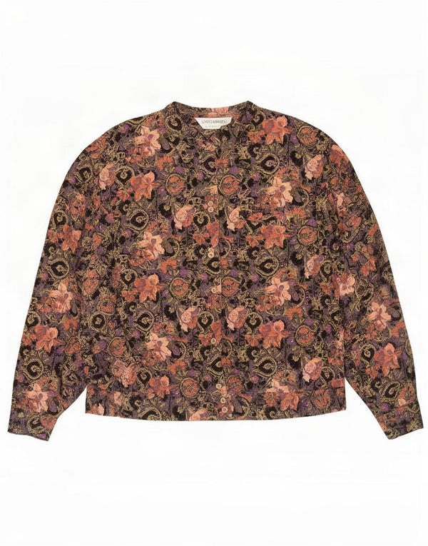 Blusa feminina Gisele Rubinstein EU 46 XL multicolorida floral viscose