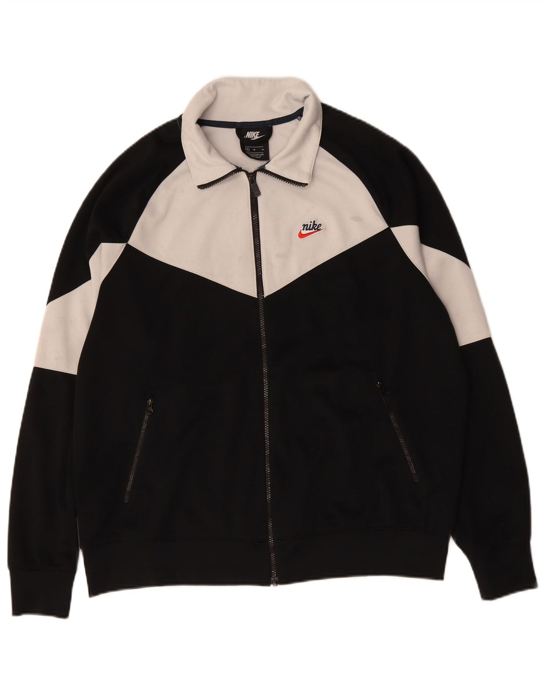 Nike Mens Treino Top Jaqueta Médio Preto Colorblock Poliéster