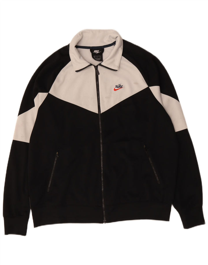 Nike Mens Treino Top Jaqueta Médio Preto Colorblock Poliéster
