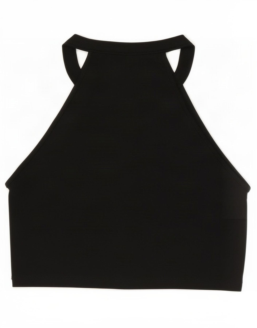 Zara Womens Crop Halter Top Reino Unido 8 Pequeno Preto