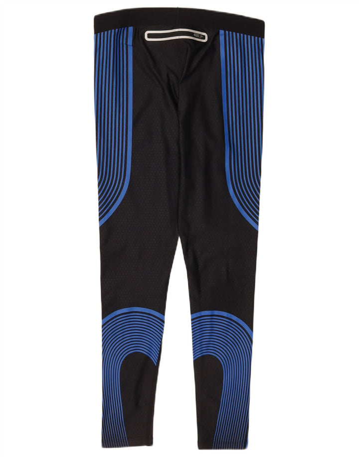Leggings Nike Feminino UK 12 Médio Preto Colorblock Poliéster Esportes