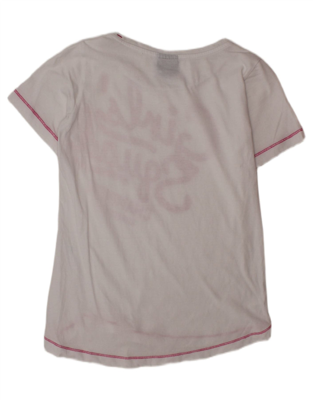 Camiseta gráfica feminina CHAMPION 9-10 anos médio branco