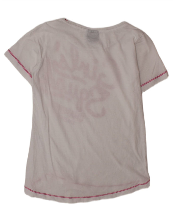 Camiseta gráfica feminina CHAMPION 9-10 anos médio branco
