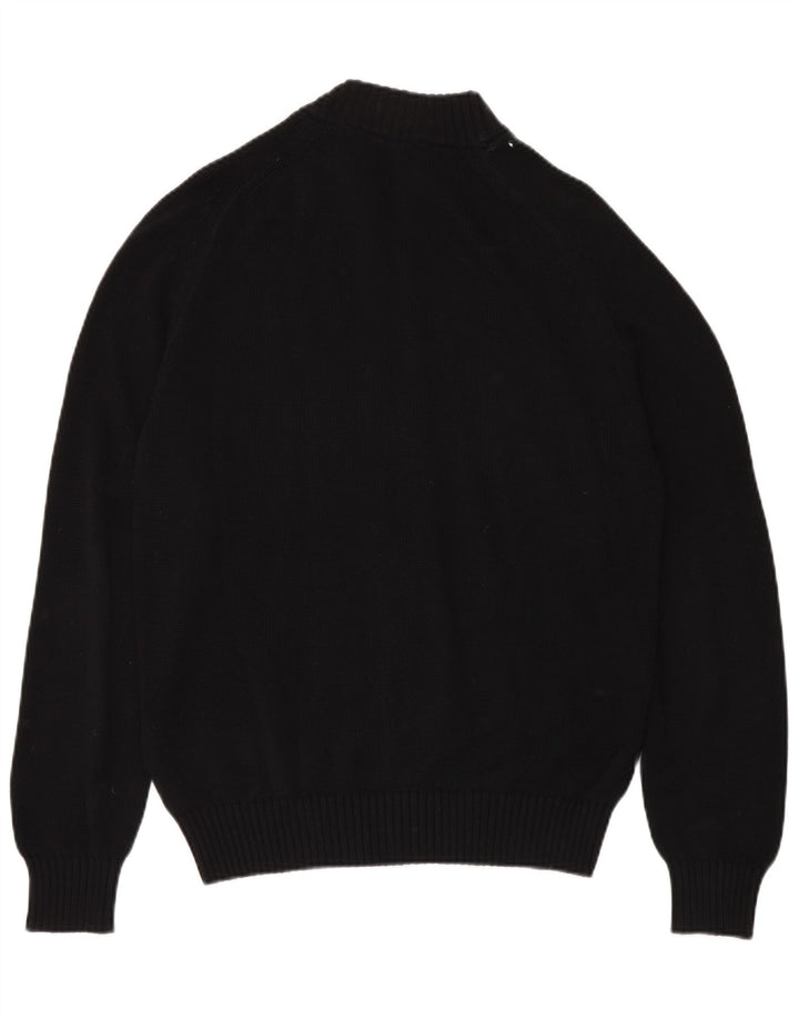 Suéter cardigã masculino KAPPA grande algodão preto