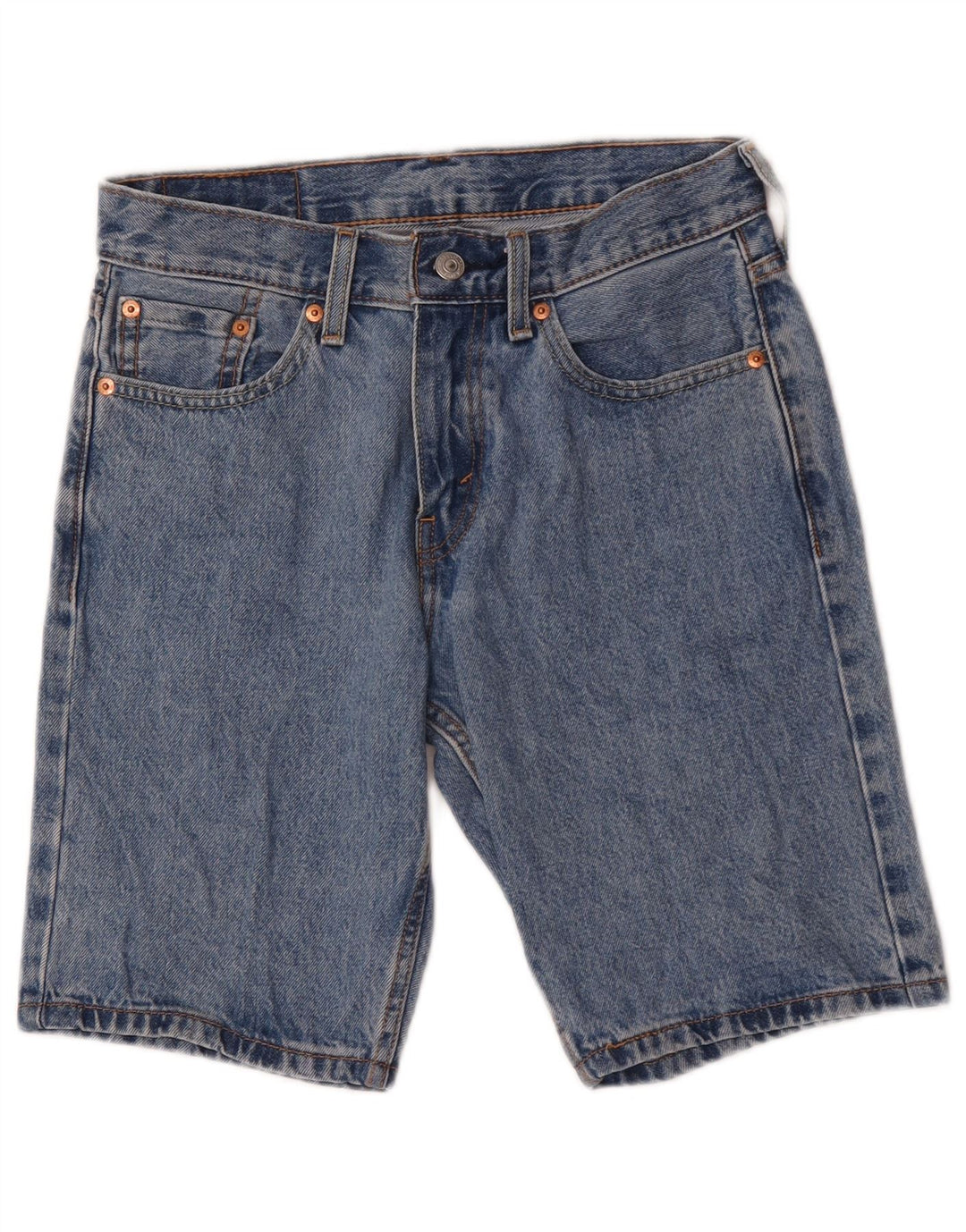 Shorts jeans masculino Levi's 405 Standard Fit W28 pequeno azul algodão