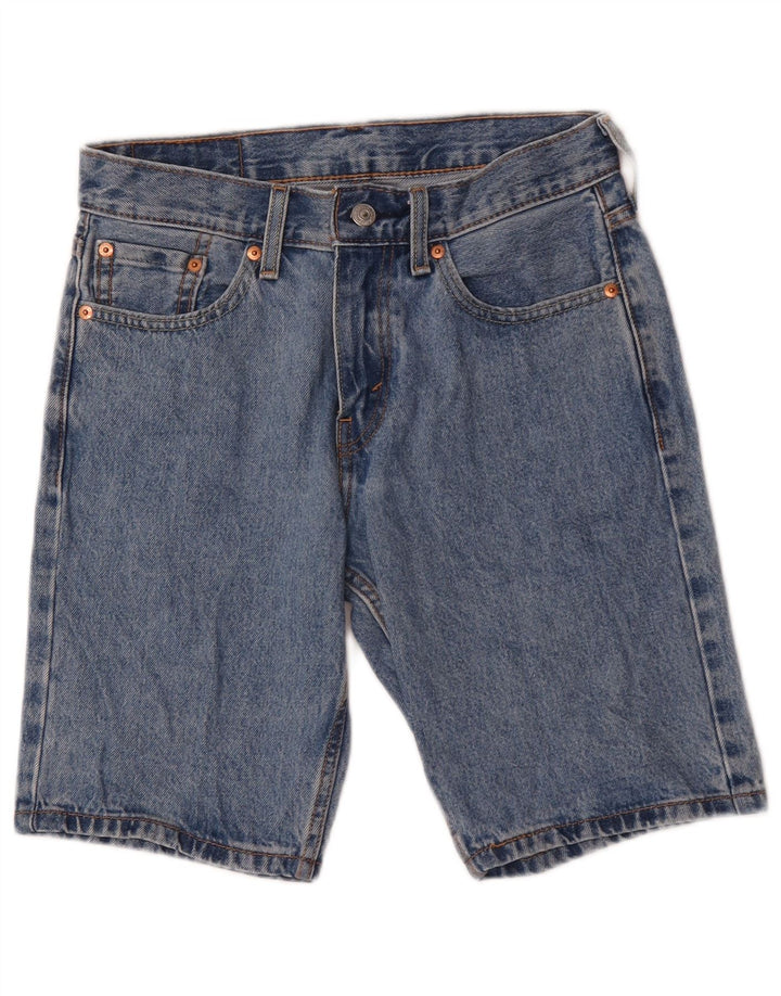 Shorts jeans masculino Levi's 405 Standard Fit W28 pequeno azul algodão