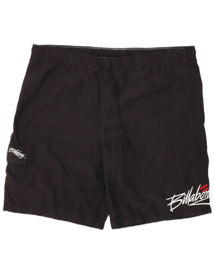 BILLABONG Calção de banho masculino gráfico grande poliéster preto