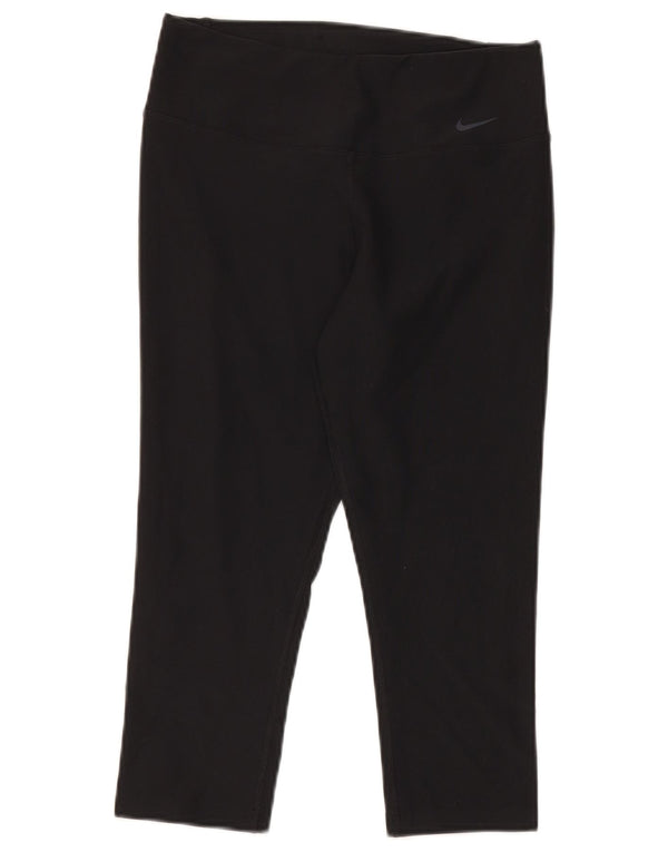 Leggings Nike Dri Fit Capri UK 10 Pequeno Poliéster Preto