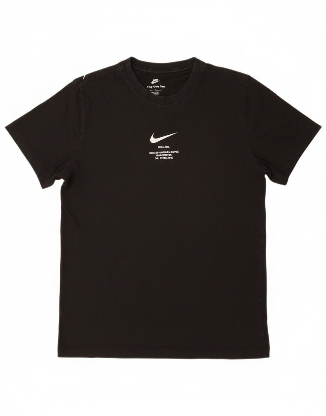 Camiseta Nike masculina gráfica Top médio algodão preto