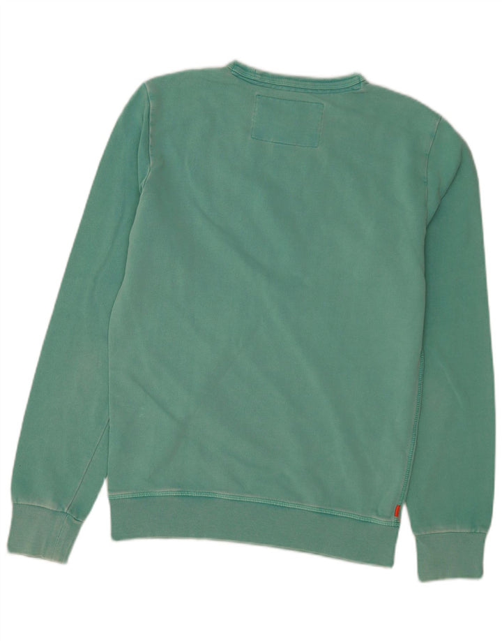 Superdry moletom masculino jumper pequeno algodão verde