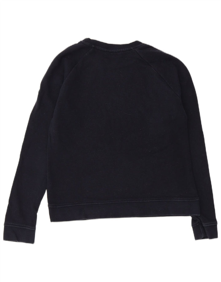 WHISTLE Suéter feminino com estampa gráfica de fim de semana Reino Unido 10 pequeno azul marinho