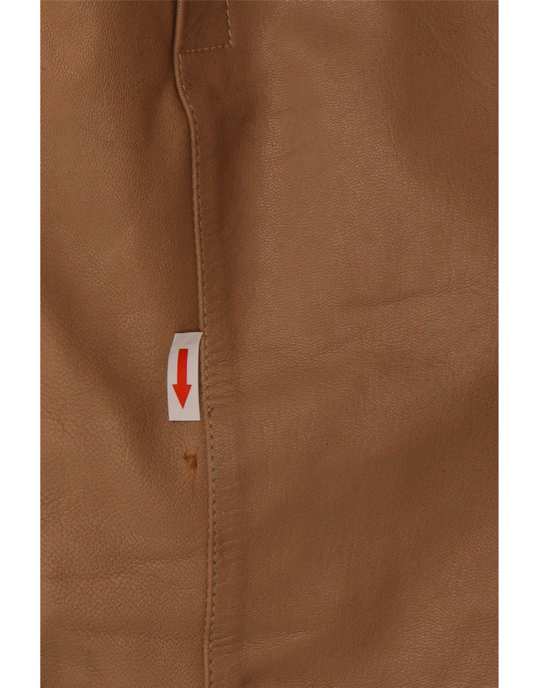 Jaqueta de couro masculina vintage pequena marrom