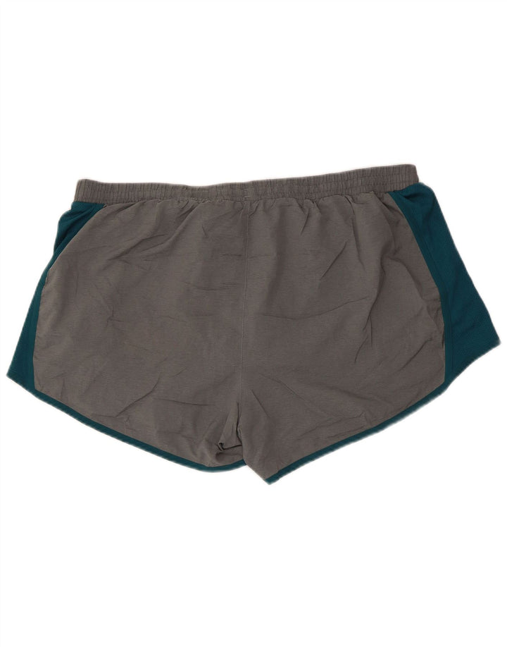 Under Armour Mens Heat Gear Sport Shorts XL Grey Colourblock Poliéster