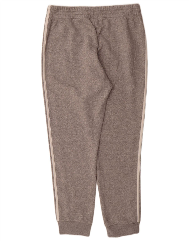 Calças de treino masculinas Adidas Joggers grandes de algodão cinza