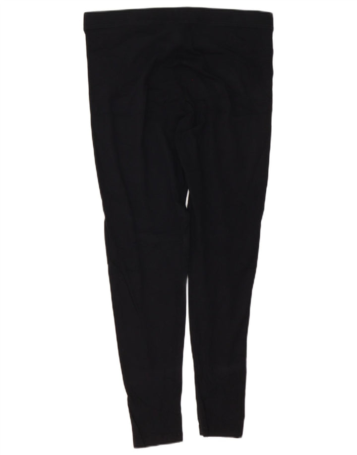 Leggings femininos MARKS & SPENCER Reino Unido 14 grandes de algodão preto